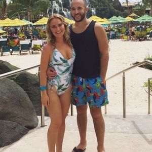 Tropical one piece from Pacsun